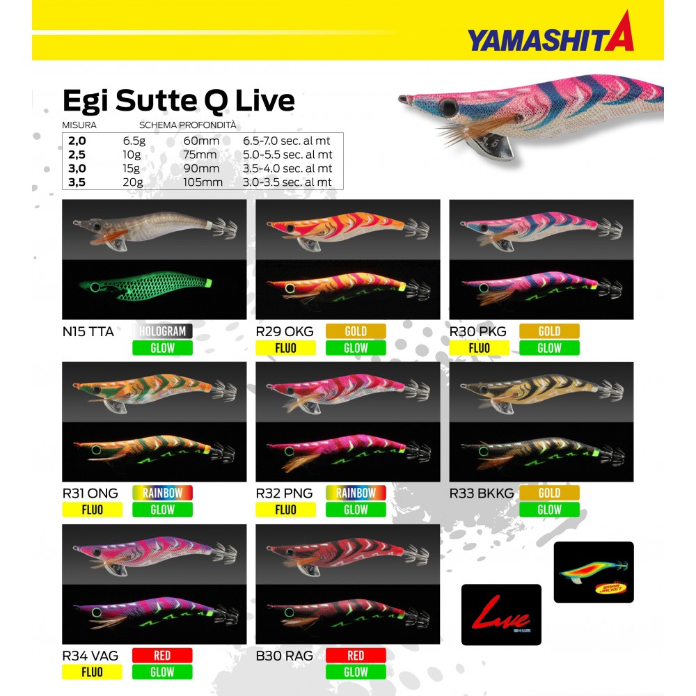 YAMASHITA EGI SUTTE Q LIVE MIS 2.5