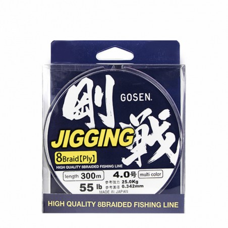 Trecciato Multicolor Gosen Jigging W8 300MT 25LB pesca slow jig