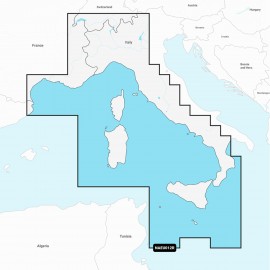 Cartografia Mediterranean central west micro sd Navionics+ regular
