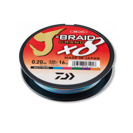 Trecciato Daiwa J-Braid Grand 8 fili multicolor